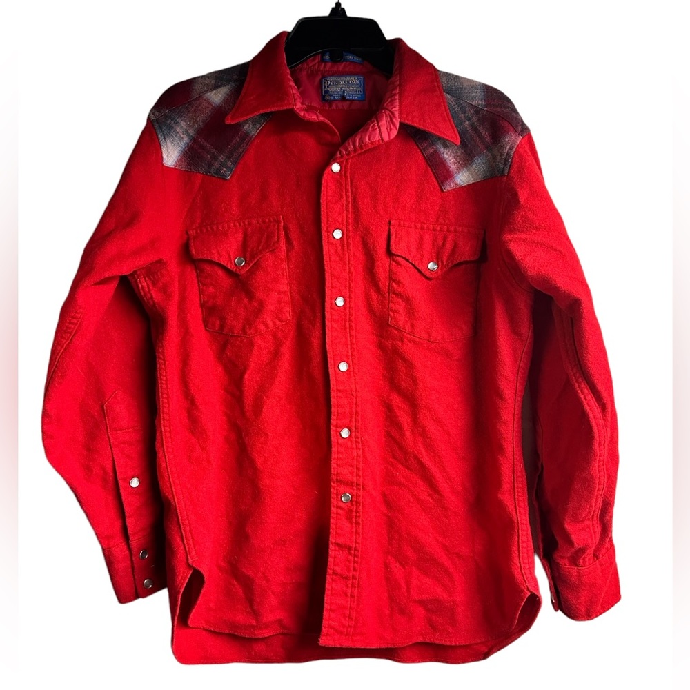 Vintage Pendleton Button Down Western Flannel Shirt Large